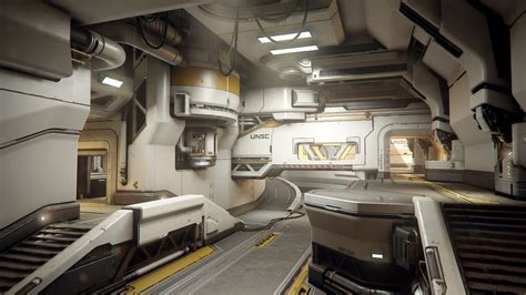 Nice mechanical art by our friend carlo arellano. Halo 5: Guardians - Warzone Homebase Interior, Mark ...