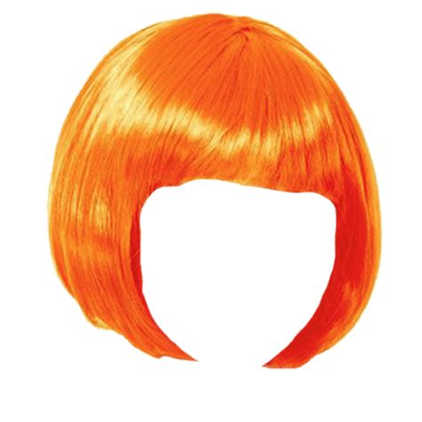 Wig Orange Bob Transparent Png Stickpng
