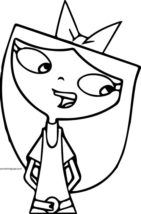 Isabella Free Printable Coloring Pages Happy Isabella Phineas