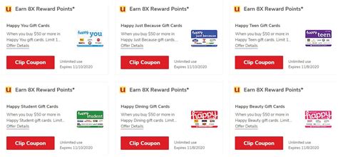 We did not find results for: (EXPIRED) Albertsons/Safeway/Just For U: Earn 8x Reward Points On Happy Gift Cards