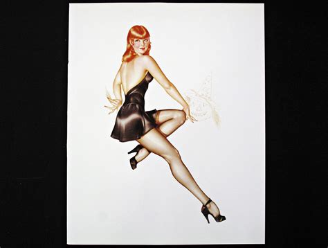 alberto vargas pin up illustration book plate vintage book etsy