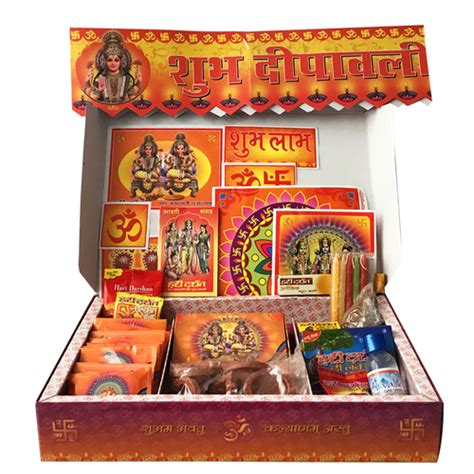 Red Diwali Puja Kit Box At Price 799 Inrkit In Noida Id 6246785