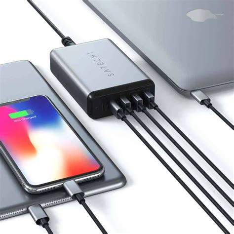 Satechi Outs Usb C Multiport Travel Charger For Android Phones Ces 2018