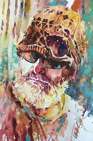 Painter Of Blight Mr William Wray By David Lobenberg Watercolor