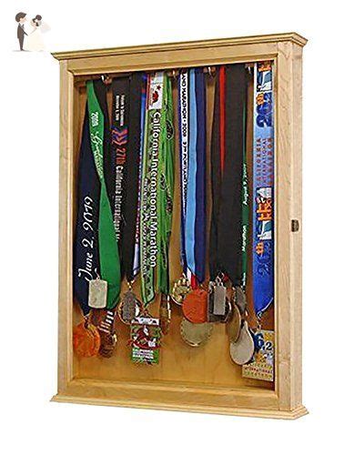 Marathon Medal Display Cabinet Made Out Of Solid Maple In The Usa