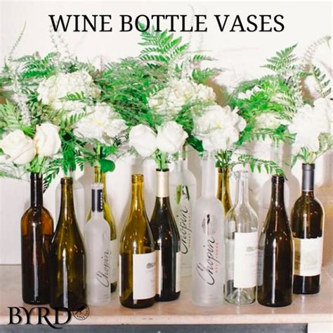 Wine Bottle Vases Wine Bottle Vases Wine Bottle Diy Wine