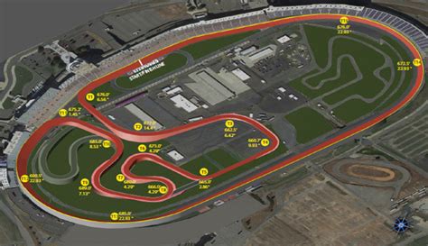 Charlotte Motor Speedway Road Course Map