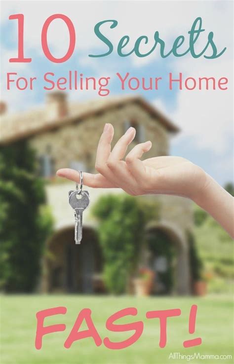 10 Secrets For Selling Your Home Fast Sell Your House Fast Buying