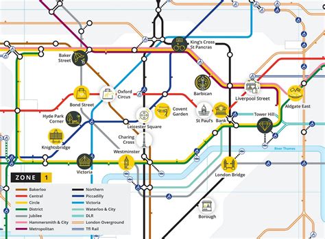 London Tube Map And Top London Attractions All The Knowledge You Need Black Taxi Tour London