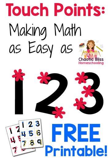 A growing body of research continues to validate our fundamental principles. Touch Points: Making Math as Easy as 1 2 3 (Free Printable ...