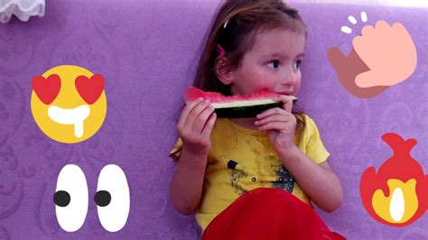 Eating Watermelon Yemek Yemeyi özendirici Videolar Nisa Karpuz Yiyor 😍🙂