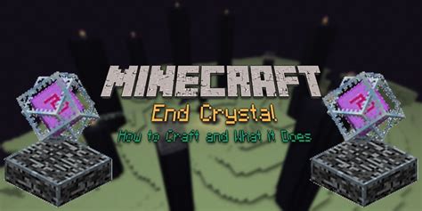 Minecraft How To Make End Crystals