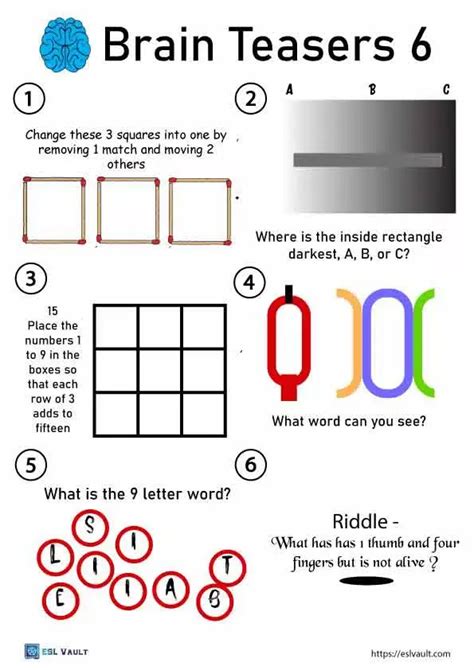 37 Free Printable Brain Teasers With Answers Artofit