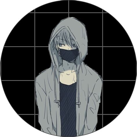 Depressed Anime Boy With Black Hair
