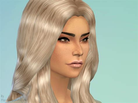 The Sims Resource Long Wavy Hairstyle Retextured Sims 4 Hairs