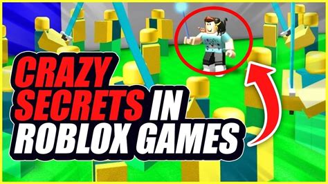 4 Crazy Secrets In Roblox Games Youtube