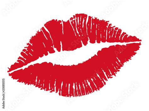 kiss female lips vector illustration stock vector adobe stock