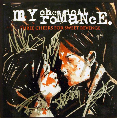 I was only going about my way, but i realized that there were so many people who were supporting me. My Chemical Romance band reprint signed autographed Three ...