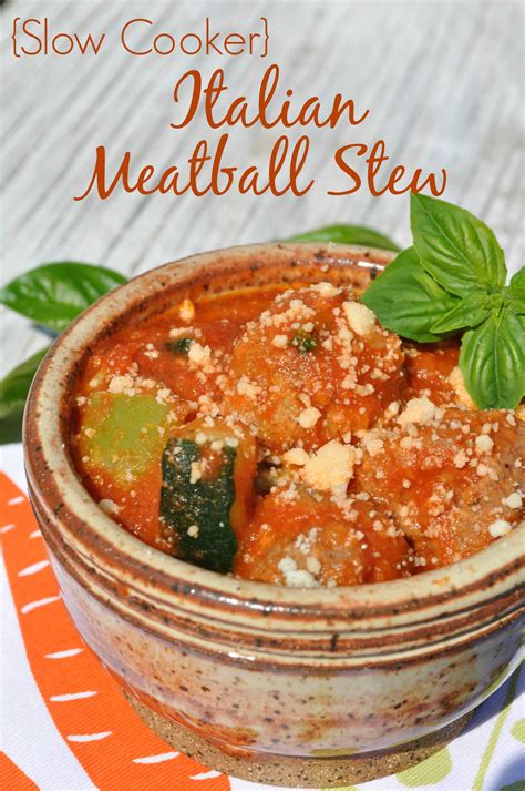 This meatball stew is a spin on the classic meatball recipe. Slow Cooker Italian Meatball Stew - The Seasoned Mom
