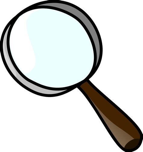 Clip Art Detective With Magnifying Glass