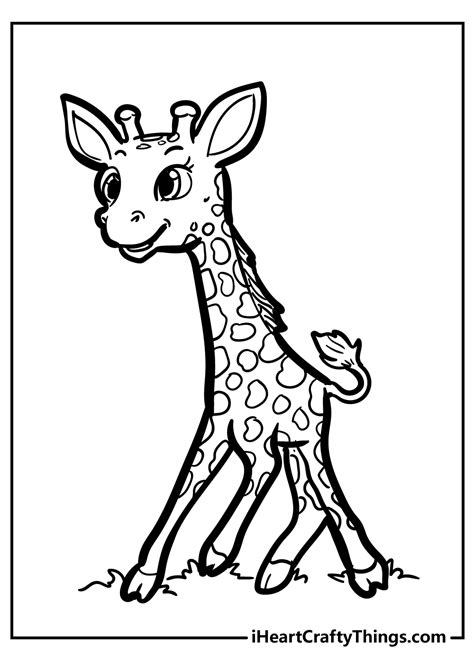Coloring Pages Of Baby Giraffes