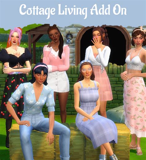 Cottage Core Dresses Cottage Dress Cc Top Sims 4 Mm Cc Sims