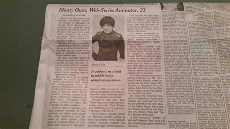 Montys Obituary In The New York Times Imgur