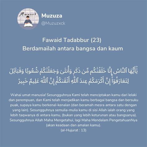 On Twitter Rt Muzuzxck Fawaid Tadabbur Berdamailah