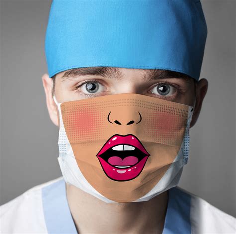 I Created Funny Surgical Masks To Make Visits To The Hospital Easier Funny Face Mask Mouth