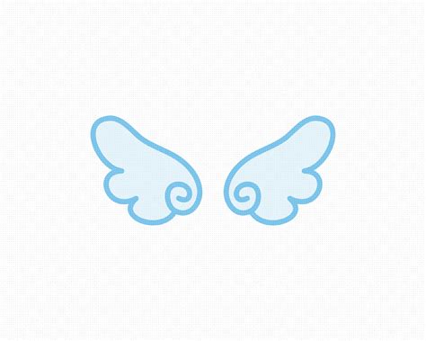 Kawaii Cute Angel Wings Svg Eps Png Dxf Clipart For Cricut Etsy Singapore