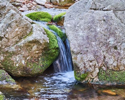 Download Wallpaper 1280x1024 Stream Stones Moss Water Flow Nature