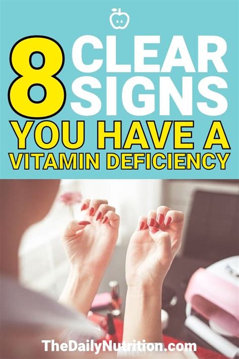 Signs And Symptoms That Your Body Is Vitamin Deficient Vitamins