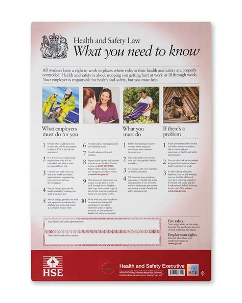 Health and safety law poster 2021. Health & Safety Law Poster - Semi Rigid Plastic A3 | From ...