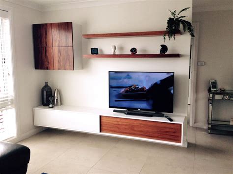 40 modern electric fireplace with tv wall mount unit ideas for 2021tv wall units over an electric fireplace inside a bespoke artificial chimney breast.these. Living Room Floating TV Wall Unit - Contemporary - Living ...