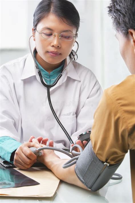 Blood Pressure Monitoring And Ekg Reading Stock Image Image Of Care