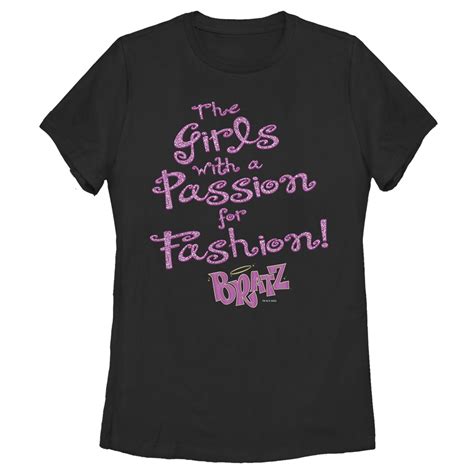 Bratz Womens Bratz Passion For Fashion T Shirt Black 2x Large
