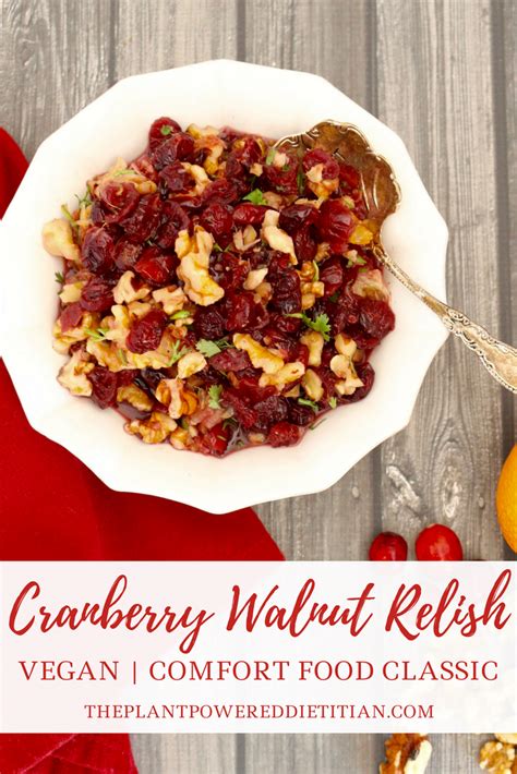 My youngest wants me to cook turkey all the time just to have this dish. Cranberry Walnut Relish (Vegan, Gluten-Free) | Recipe ...