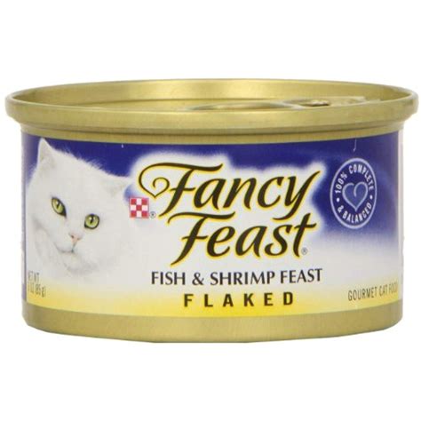 If you buy the fancy feast purely flaked line, the food will cost around $4 per day. Fancy Feast Gourmet Cat Food, Fish and Shrimp Feast ...