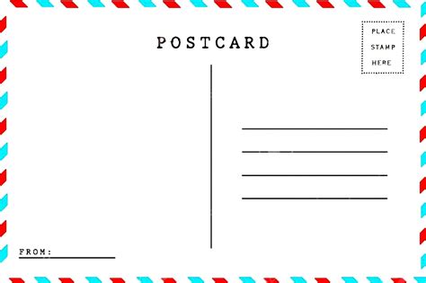 11x6 Postcard Template