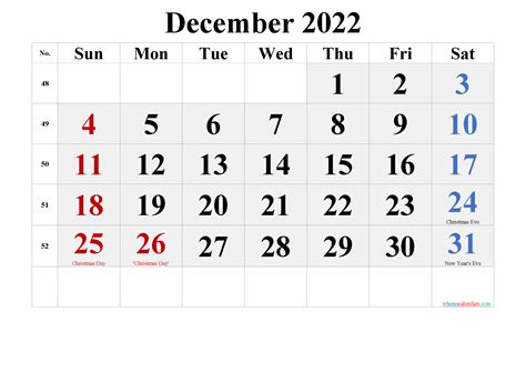 December 2022 Christmas Printable Calendar June 2022 Calendar