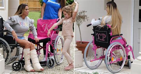 Katie Price Rolls Up In Blinged Up Wheelchair After Breaking Both Feet