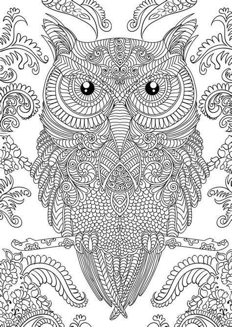 Adults love to color as much as kids do. OWL Coloring Pages for Adults. Free Detailed Owl Coloring ...