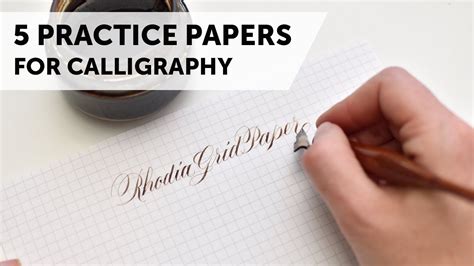 Rhodia Calligraphy Paper And Gridlines For Practice Calligraphy