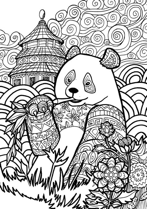 Panda♥ Páginas Para Colorear Disney Mandalas Para Colorear Animales