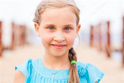 Portrait Of Beautiful Little Girl — Stock Photo © Len44ik 50528661