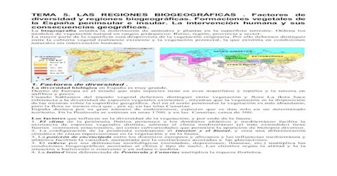 2° De Bachillerato · 2020 12 2 · Tema 5 Las Regiones BiogeogrÁficas