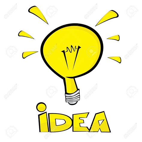 Idea Light Bulb Cartoon Free Download On Clipartmag