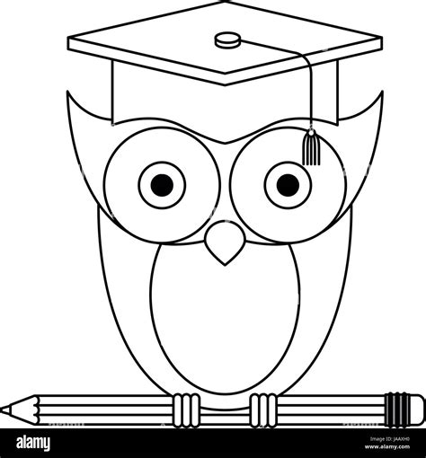 Owl Cartoon Graduation Cap Diploma Hi Res Stock Photography And Images