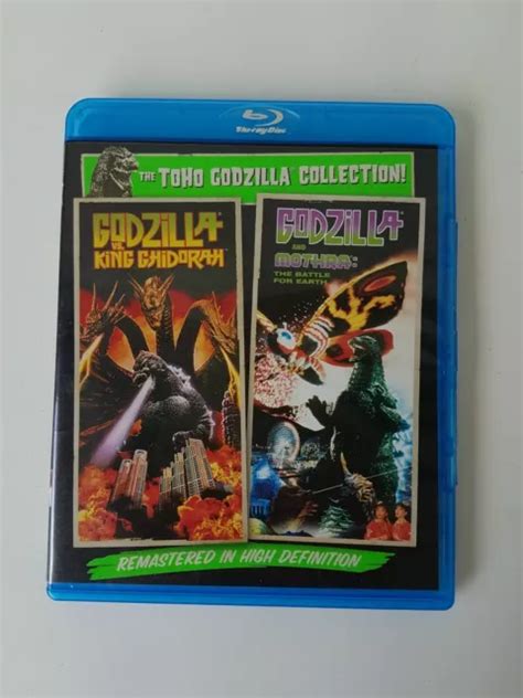 Godzilla Vs King Ghidorah And Mothra Battle Toho Double Nm Blu Ray Dvd