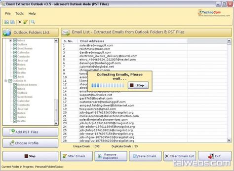 Descargar Technocom Email Extractor Outlook 48115 Full Gratis